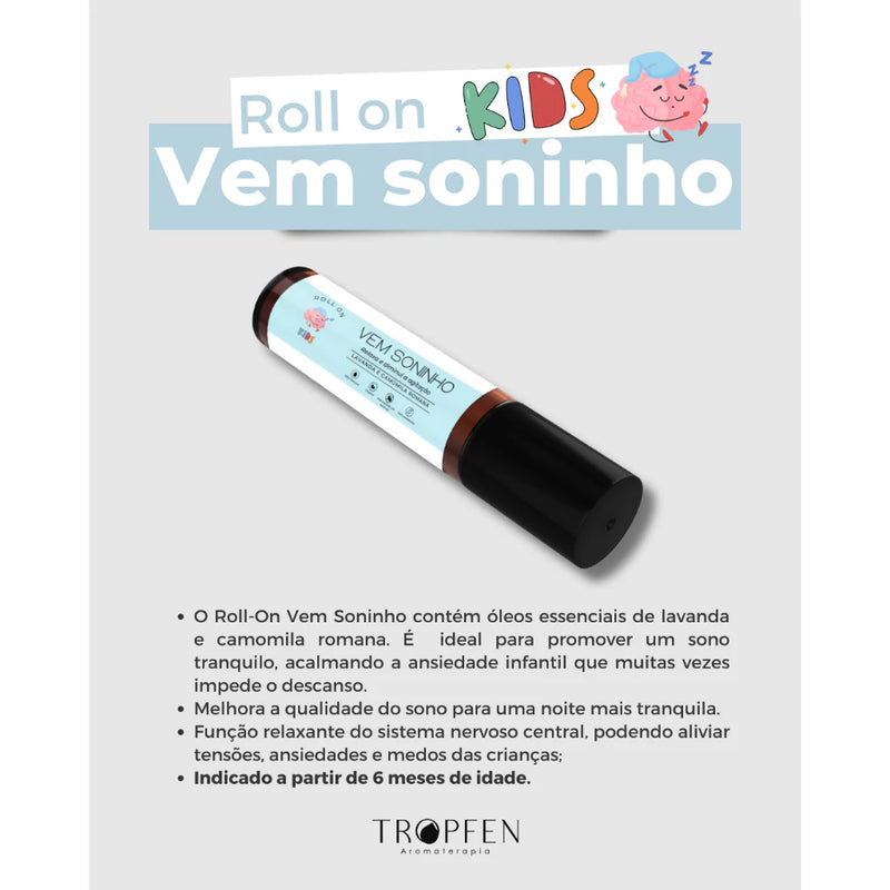 Aromaterapia Infantil Óleos Essenciais - ATÉ 12H DE SONO